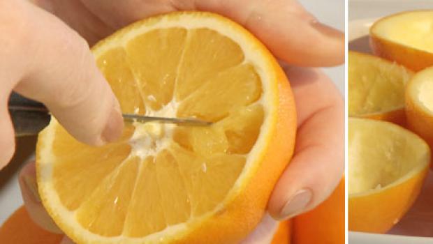 Recept na plnené pomaranče