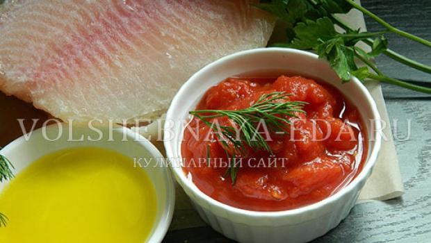Ryby v paradajke a mrkve